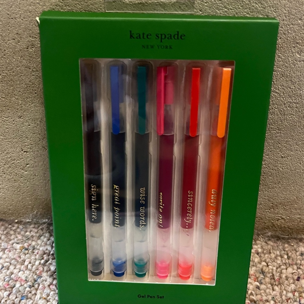 🆕 Kate Spade  Great Point Gel Pen Set 6 - Picture 2 of 5